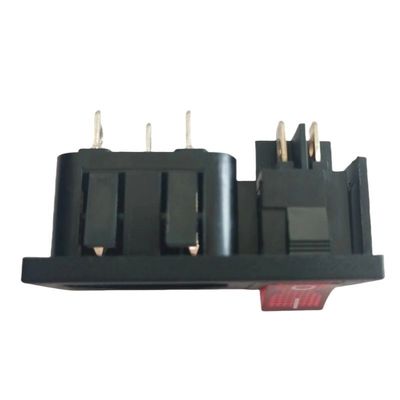 15A 250V панельная монтаж IEC C14 Входный разъем с переключателем лодки