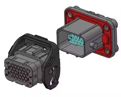 Neopower 32-конечный гибридный IP67 электромобиль питания и сигнала соединителя (6x13A питания, 26x5A сигнала)