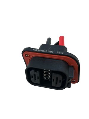FLV2+8 высокотемпературный гибридный разъем 80A 600VAC черный корпус ABS для промышленных транспортных средств