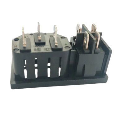 15A 250V панельная монтаж IEC C14 Входный разъем с переключателем лодки