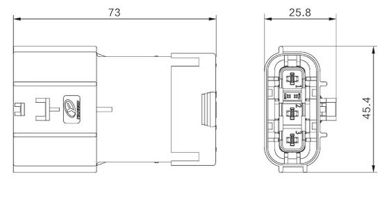 Neopower Secure-Lock 3 Pin Automotive Power & Signal Connector, 800V/16A, водонепроницаемый IP67, HVIL