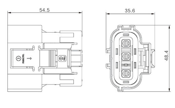 Neopower Secure-Lock 3 Pin Automotive Power & Signal Connector, 800V/16A, водонепроницаемый IP67, HVIL