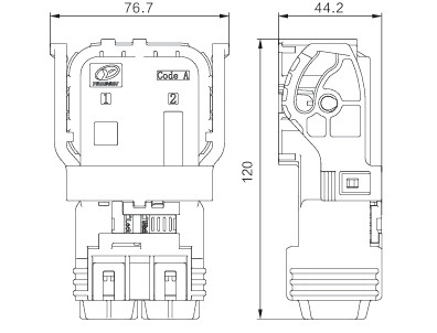 Неопауэр высокий ток 300A 1000V Автомобильный 2-принтный силовой разъем с HVIL для электромобильных батарей и контроллеров двигателей